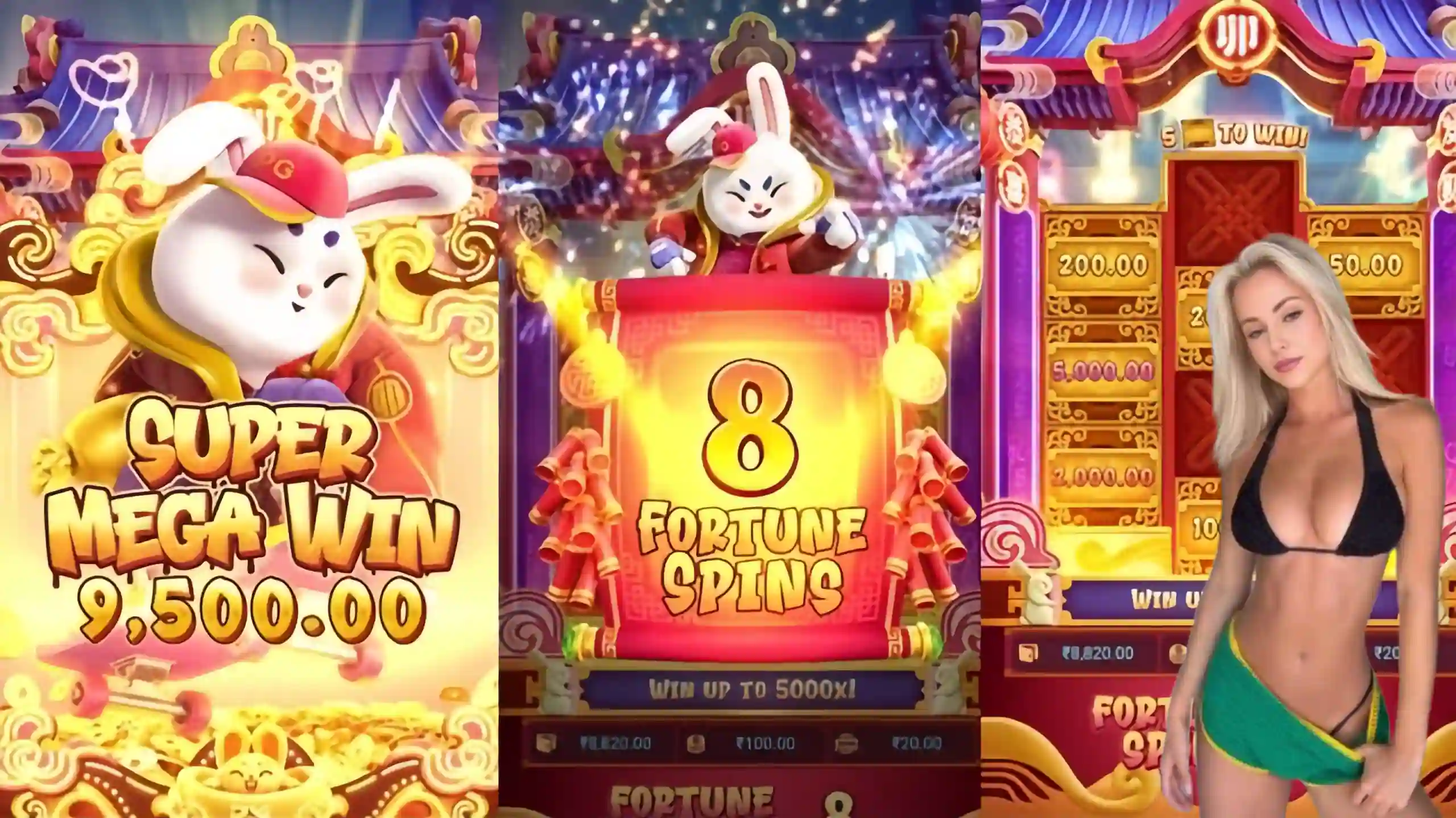 Wild Expansivo Fortune Rabbit 8857 - Coelho Dourado que Expande