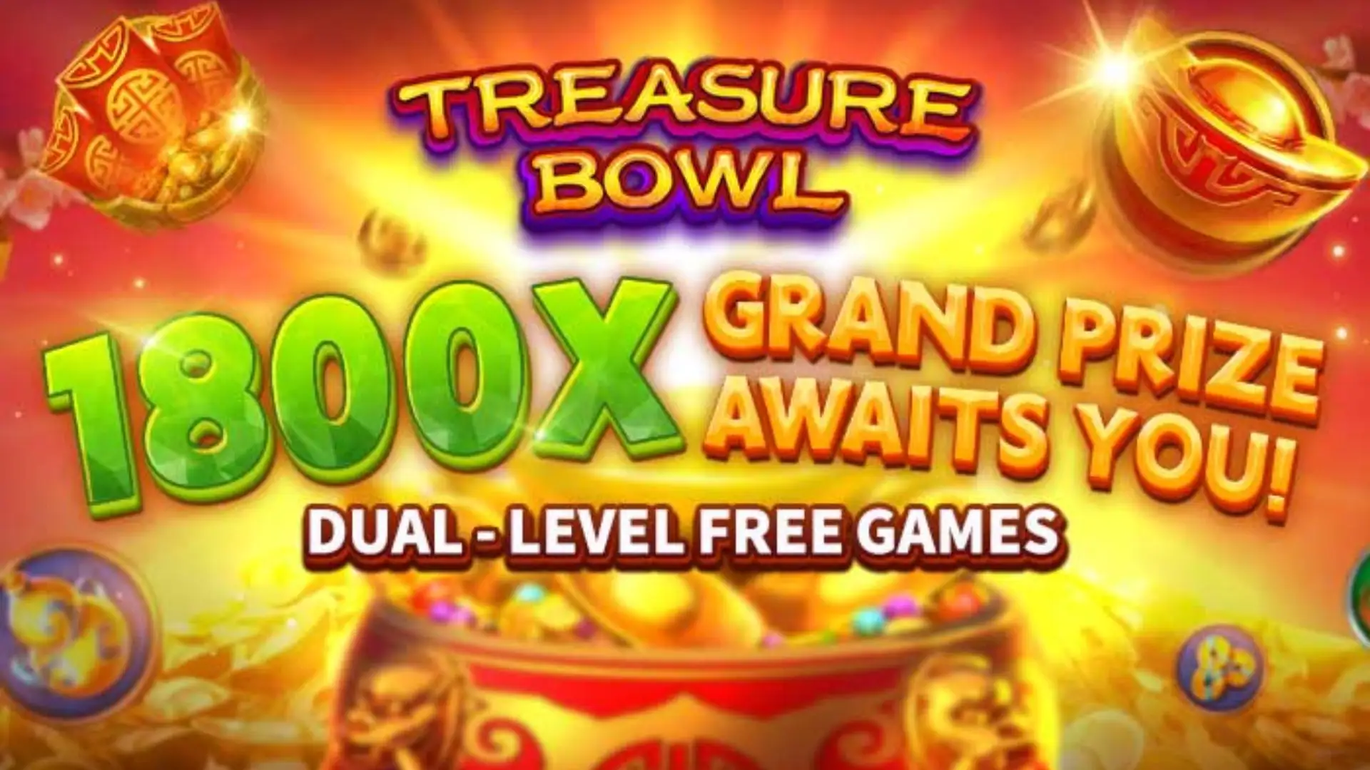 Multiplicadores Treasure Bowl 8857 - 7777x Máximo com Tigela Dourada